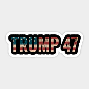 trump 47 Sticker